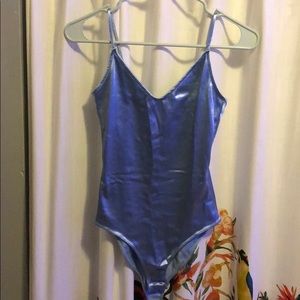 Iridescent satin Bodysuit